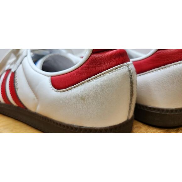 Adidas Samba OG White Victory Red Sneakers Shoes Mens Size 13 EUC main image 6